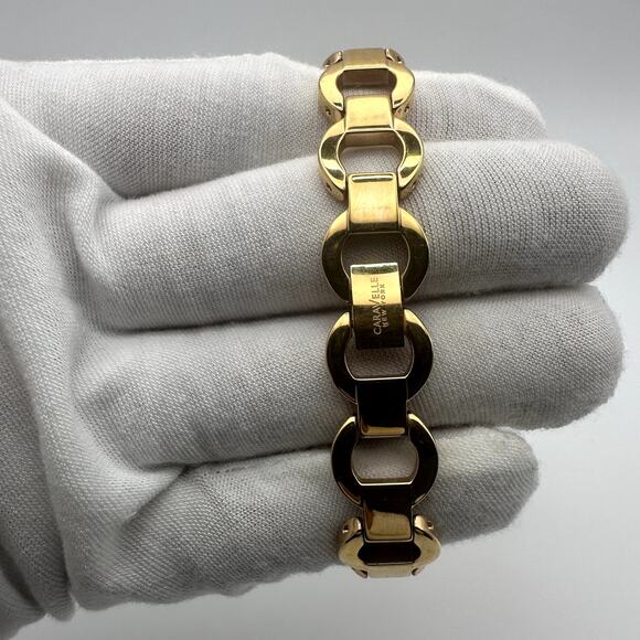 Caravelle New York Rose Gold Tone Crystal Bezel Bracelet Watch Roman Dial 44L163 main image 8